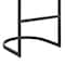 Armen Living Atherik Counter Stool in Black Metal with Black Faux Leather 840254335882 - alternate 5
